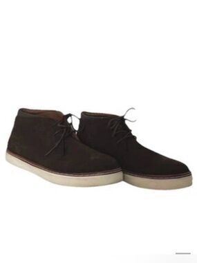 Brown Leather Chukka Boot Sneakers R2 Dino Preppy Men’s US Size 10.5